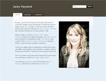 Tablet Screenshot of jackyhayward.com